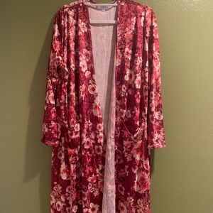LuLaRoe Floral Velvet Sarah XL
